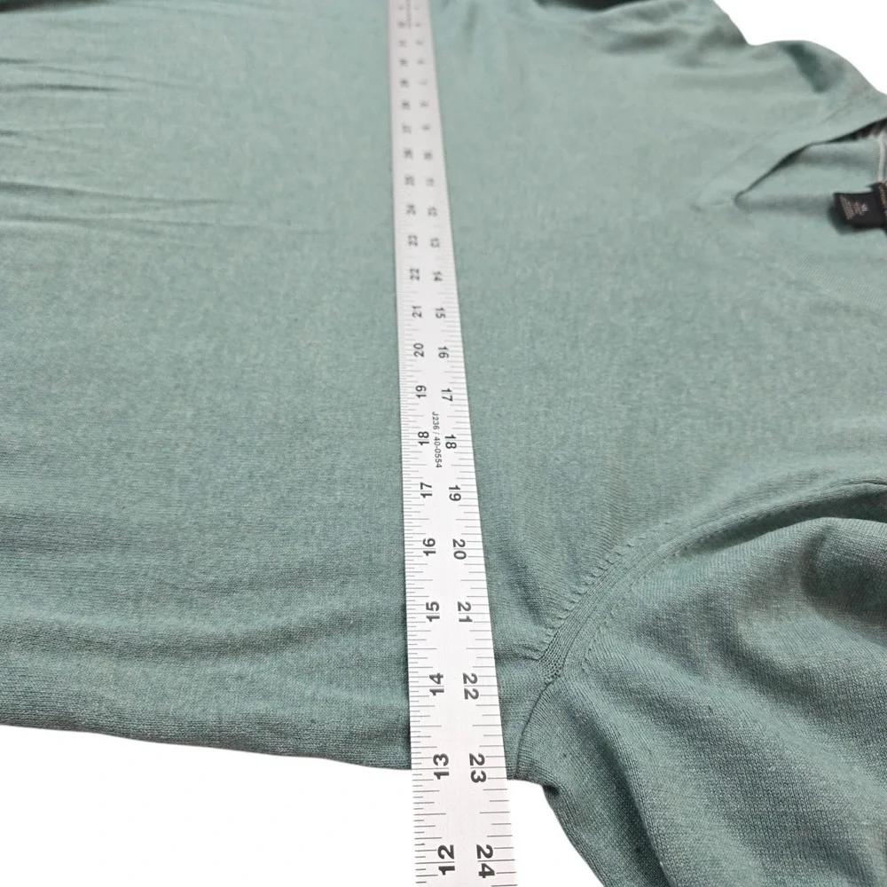 BANANA REPUBLIC‎ Luxury Silk/ Cotton/ Cashmere Blend Sweater Mint Green Size XL